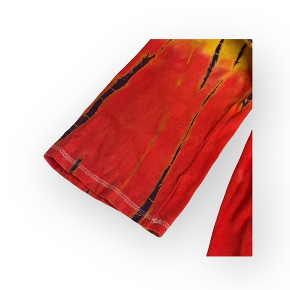Y2K: new Lucky Brand 𒀭Batik Tie Dye T Shirt Dress 𒀭Jewel Tones 𒀭 12 XXS XS S - Picture 9 of 16